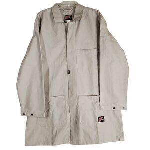 Red Wing Fire Resistant FR Men's‎ XL Heavy Work Jacket Coat Snap Buttons Tan